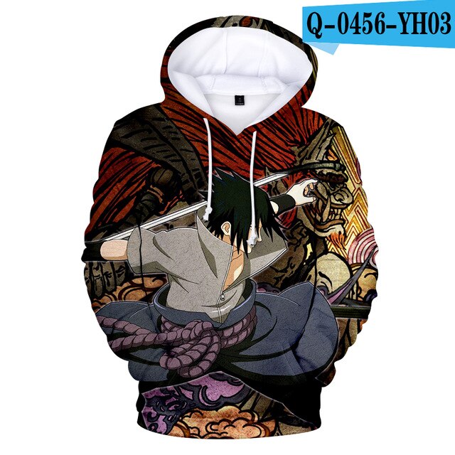 Naruto Men/women 3D Hoodies Sweatshirt Hot Sale New Fashion Sasuke Spring/Autumn Kakashi 3D Cartoon Casual Harajuku Clothes Coat