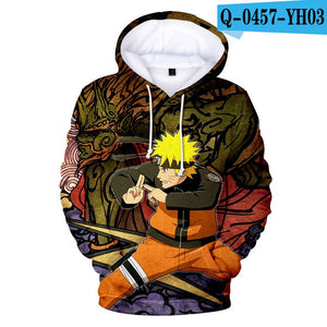 Naruto Men/women 3D Hoodies Sweatshirt Hot Sale New Fashion Sasuke Spring/Autumn Kakashi 3D Cartoon Casual Harajuku Clothes Coat
