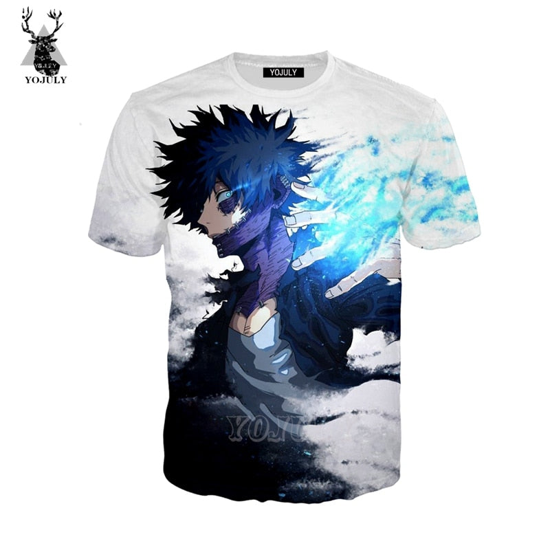 YOJULY 3D Print Unisex Anime Boku No My Hero Academia Dabi Scar Casual T-shirt/Sweatshirt/Hooded hoodies/Jacket Outwear A266