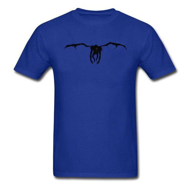 Death Note Ryuk Tshirt Men Custom Personalized T-Shirt 100% Breathable Cotton Fabric Clothes Sweatshirt Horror Movie T Shirt