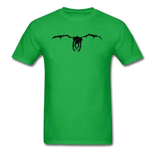 Death Note Ryuk Tshirt Men Custom Personalized T-Shirt 100% Breathable Cotton Fabric Clothes Sweatshirt Horror Movie T Shirt