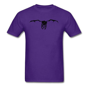 Death Note Ryuk Tshirt Men Custom Personalized T-Shirt 100% Breathable Cotton Fabric Clothes Sweatshirt Horror Movie T Shirt