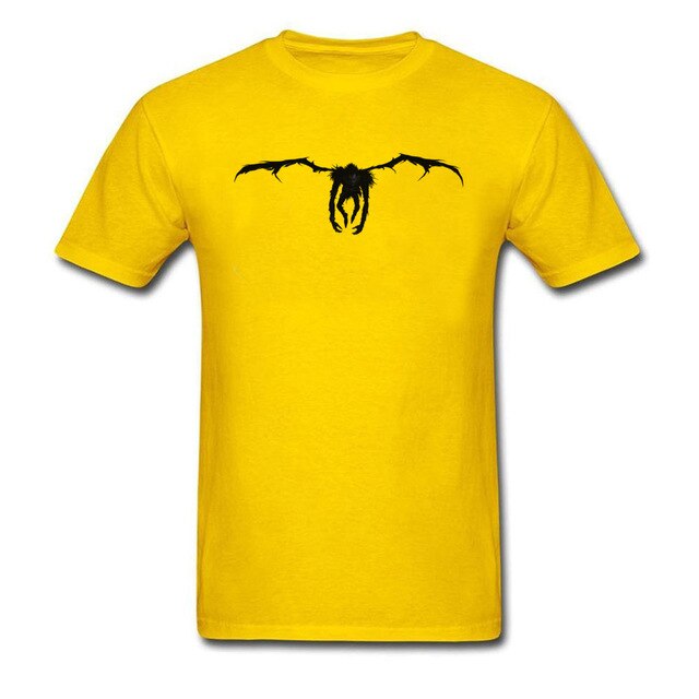 Death Note Ryuk Tshirt Men Custom Personalized T-Shirt 100% Breathable Cotton Fabric Clothes Sweatshirt Horror Movie T Shirt