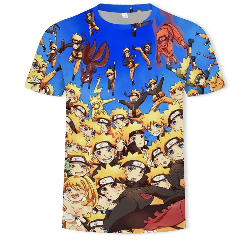 New 2019 HOT 3D Naruto t shirt Men/women Fashion Streetwear Hip Hop Harajuku 3D Print Naruto Men's t shirt Clothes Top