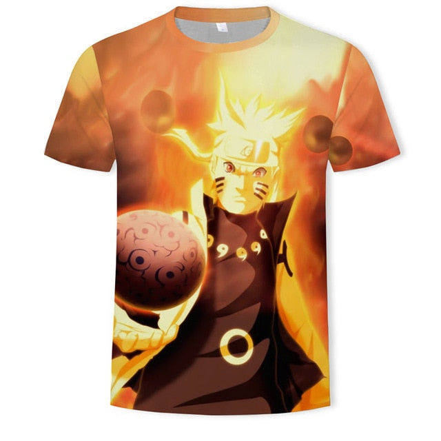 New 2019 HOT 3D Naruto t shirt Men/women Fashion Streetwear Hip Hop Harajuku 3D Print Naruto Men's t shirt Clothes Top