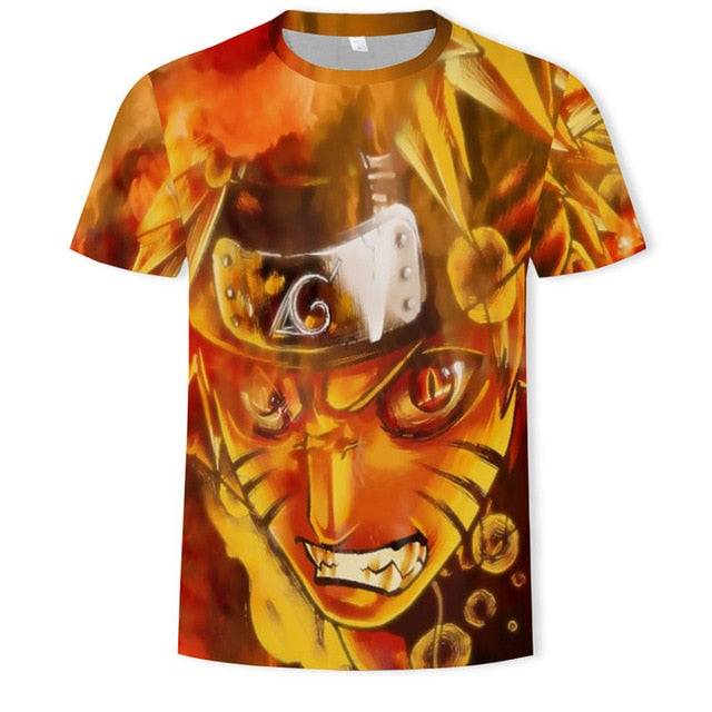 New 2019 HOT 3D Naruto t shirt Men/women Fashion Streetwear Hip Hop Harajuku 3D Print Naruto Men's t shirt Clothes Top
