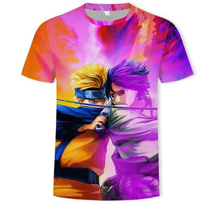 New 2019 HOT 3D Naruto t shirt Men/women Fashion Streetwear Hip Hop Harajuku 3D Print Naruto Men's t shirt Clothes Top