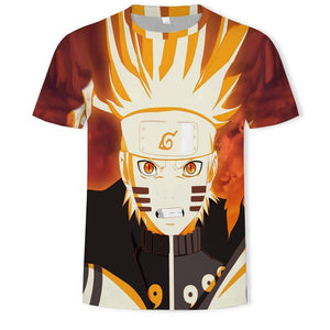 New 2019 HOT 3D Naruto t shirt Men/women Fashion Streetwear Hip Hop Harajuku 3D Print Naruto Men's t shirt Clothes Top