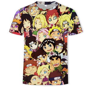 New 2019 HOT 3D Naruto t shirt Men/women Fashion Streetwear Hip Hop Harajuku 3D Print Naruto Men's t shirt Clothes Top