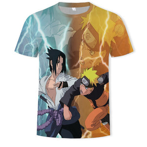 New 2019 HOT 3D Naruto t shirt Men/women Fashion Streetwear Hip Hop Harajuku 3D Print Naruto Men's t shirt Clothes Top