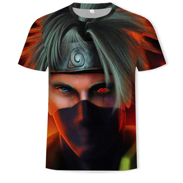 New 2019 HOT 3D Naruto t shirt Men/women Fashion Streetwear Hip Hop Harajuku 3D Print Naruto Men's t shirt Clothes Top