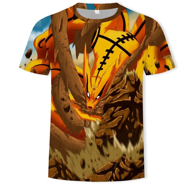 New 2019 HOT 3D Naruto t shirt Men/women Fashion Streetwear Hip Hop Harajuku 3D Print Naruto Men's t shirt Clothes Top