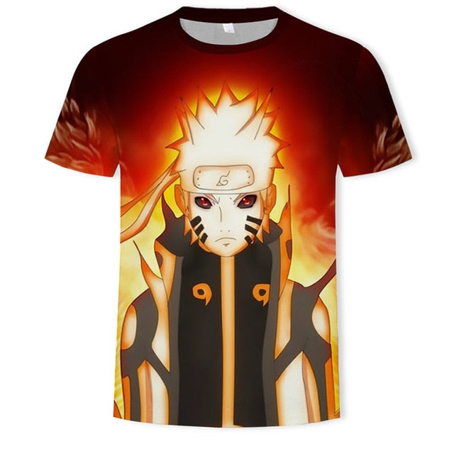 New 2019 HOT 3D Naruto t shirt Men/women Fashion Streetwear Hip Hop Harajuku 3D Print Naruto Men's t shirt Clothes Top