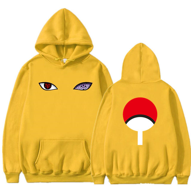 2019 New Anime Naruto Winter Hoodies Fleece Warm Jacket Coat Uchiha Hatake Uzumaki Clan Badge Hoodie Sweatshirt Unisex Clothes
