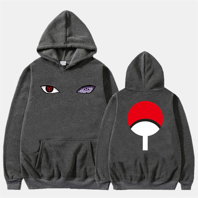 2019 New Anime Naruto Winter Hoodies Fleece Warm Jacket Coat Uchiha Hatake Uzumaki Clan Badge Hoodie Sweatshirt Unisex Clothes