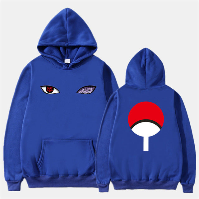 2019 New Anime Naruto Winter Hoodies Fleece Warm Jacket Coat Uchiha Hatake Uzumaki Clan Badge Hoodie Sweatshirt Unisex Clothes