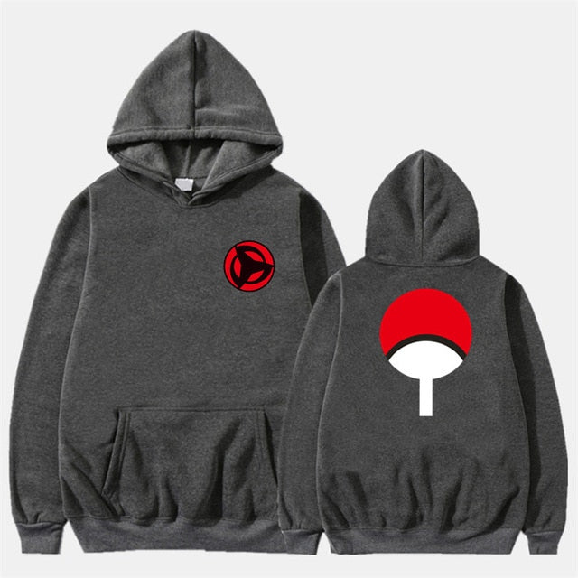 2019 New Anime Naruto Winter Hoodies Fleece Warm Jacket Coat Uchiha Hatake Uzumaki Clan Badge Hoodie Sweatshirt Unisex Clothes