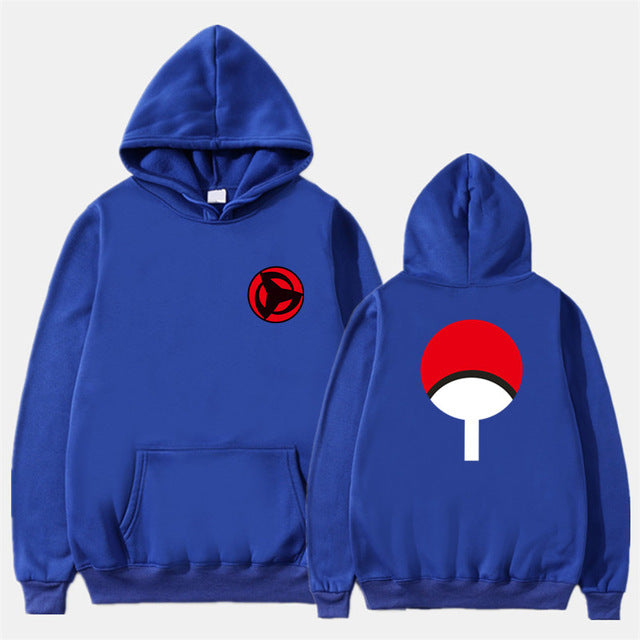 2019 New Anime Naruto Winter Hoodies Fleece Warm Jacket Coat Uchiha Hatake Uzumaki Clan Badge Hoodie Sweatshirt Unisex Clothes