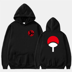 2019 New Anime Naruto Winter Hoodies Fleece Warm Jacket Coat Uchiha Hatake Uzumaki Clan Badge Hoodie Sweatshirt Unisex Clothes