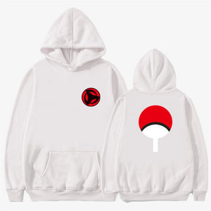 2019 New Anime Naruto Winter Hoodies Fleece Warm Jacket Coat Uchiha Hatake Uzumaki Clan Badge Hoodie Sweatshirt Unisex Clothes