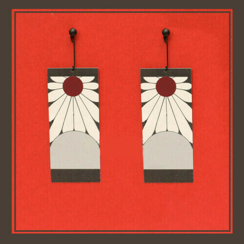 Japanese Anime Demon Slayer Wholesale Cosplay Prop Kimetsu no Yaiba Tanjirou Kamado 1 Pair Earrings Cosplay Accessores