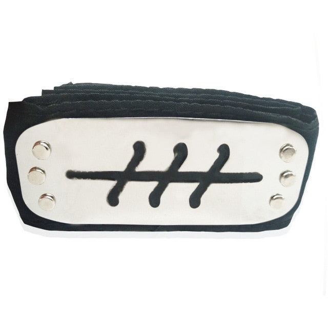 Anime Headband Naruto Black Leaf Village Kakashi Itachi Cosplay Costume Cartoon Props Accessories