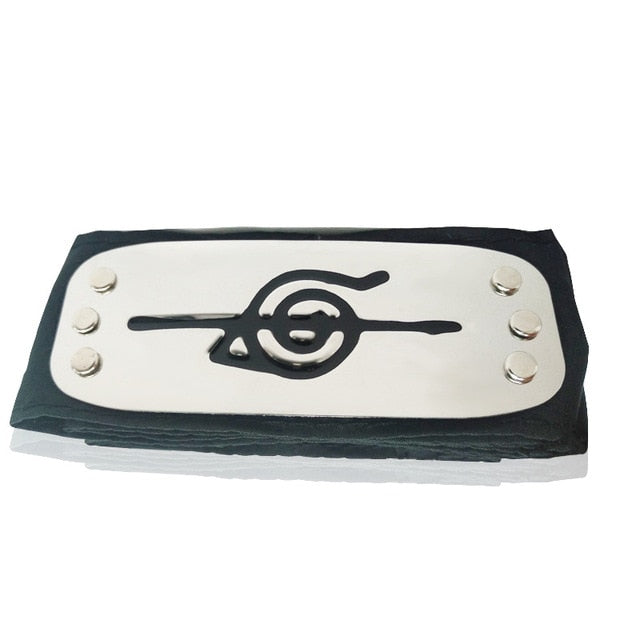 Anime Headband Naruto Black Leaf Village Kakashi Itachi Cosplay Costume Cartoon Props Accessories