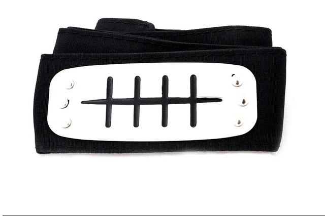 Anime Headband Naruto Black Leaf Village Kakashi Itachi Cosplay Costume Cartoon Props Accessories