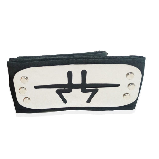 Anime Headband Naruto Black Leaf Village Kakashi Itachi Cosplay Costume Cartoon Props Accessories