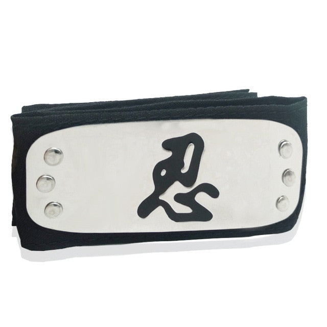 Anime Headband Naruto Black Leaf Village Kakashi Itachi Cosplay Costume Cartoon Props Accessories