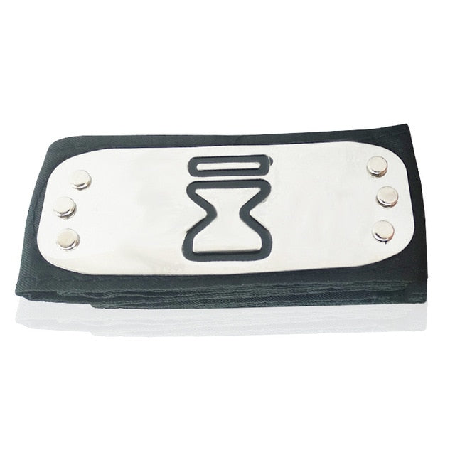 Anime Headband Naruto Black Leaf Village Kakashi Itachi Cosplay Costume Cartoon Props Accessories