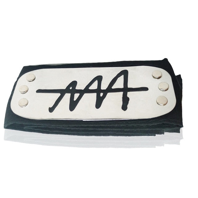 Anime Headband Naruto Black Leaf Village Kakashi Itachi Cosplay Costume Cartoon Props Accessories
