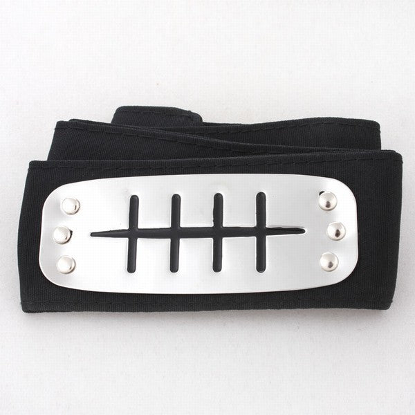 Anime Headband Naruto Black Leaf Village Kakashi Itachi Cosplay Costume Cartoon Props Accessories