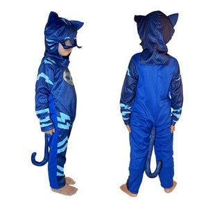 Halloween Kids Boys masked Pajamas Cat Batman Cosplay Jumpsuits Costumes Anime Superhero Masquerade party Children Fancy Dress Up Set Clothing