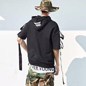 Summer Short Sleeves Harajuku Korea Fashion T-shirt Streetwear One Piece Hip Hop Rock Punk Men Top Tees Tshirt Clothes