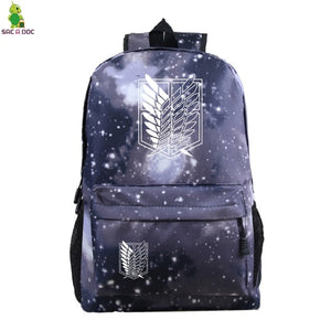Attack on Titan Backpacks Women/Men's School Bags Traveling Bags Teenage Notebook Backpack Canvas Anime Mochila machila bag