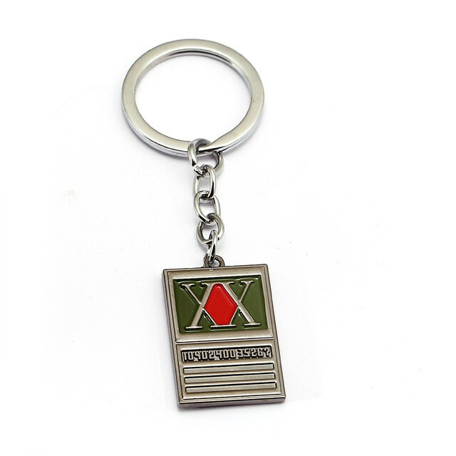 New Game hunter x hunter necklace figure toy Pendant Enamel Metal Keyring Holder Men Car Women Bag necklaces Chaveiro Jewelry