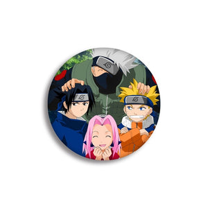 NARUTO Uzumaki Naruto Hatake Kakashi Uchiha Sasuke Cartoon Badge Hot Anime naruto Brooch Cosplay Accessories