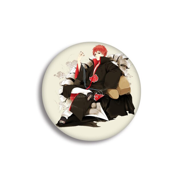 NARUTO Uzumaki Naruto Hatake Kakashi Uchiha Sasuke Cartoon Badge Hot Anime naruto Brooch Cosplay Accessories