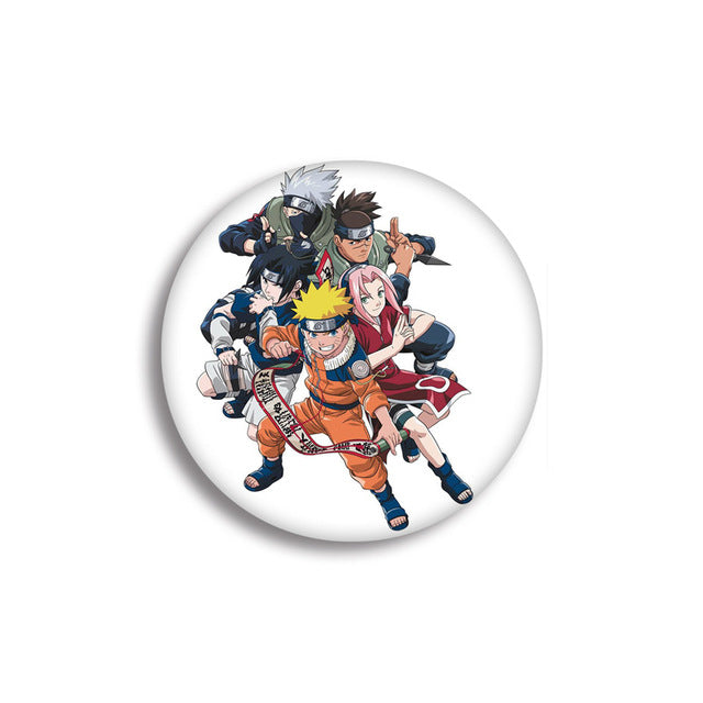 NARUTO Uzumaki Naruto Hatake Kakashi Uchiha Sasuke Cartoon Badge Hot Anime naruto Brooch Cosplay Accessories