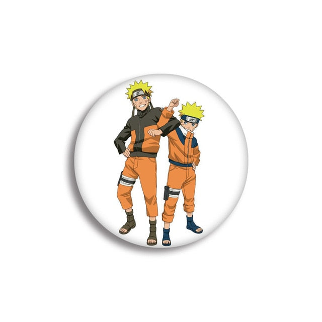 NARUTO Uzumaki Naruto Hatake Kakashi Uchiha Sasuke Cartoon Badge Hot Anime naruto Brooch Cosplay Accessories