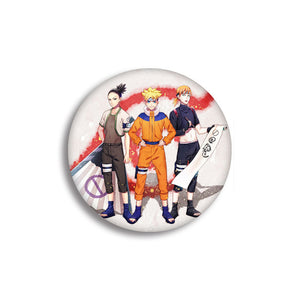 NARUTO Uzumaki Naruto Hatake Kakashi Uchiha Sasuke Cartoon Badge Hot Anime naruto Brooch Cosplay Accessories