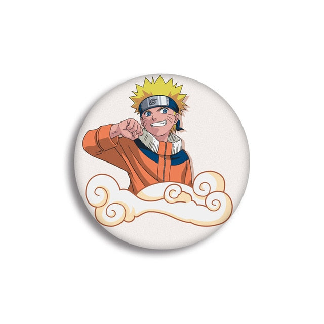 NARUTO Uzumaki Naruto Hatake Kakashi Uchiha Sasuke Cartoon Badge Hot Anime naruto Brooch Cosplay Accessories