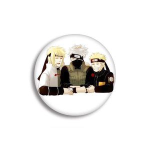 NARUTO Uzumaki Naruto Hatake Kakashi Uchiha Sasuke Cartoon Badge Hot Anime naruto Brooch Cosplay Accessories
