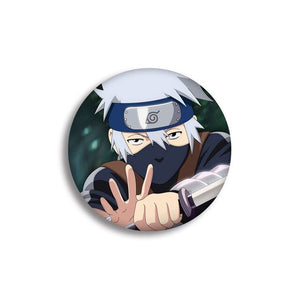 NARUTO Uzumaki Naruto Hatake Kakashi Uchiha Sasuke Cartoon Badge Hot Anime naruto Brooch Cosplay Accessories