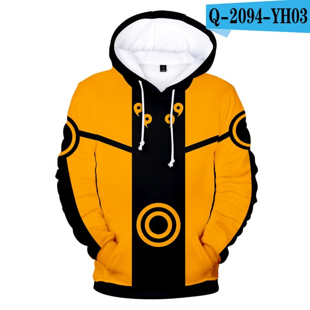 Naruto Hoodie Men Fashion Polyester Casual Hoodie Sweatshirt 2019 Spring Autumn Male naruto clothes Casual Harajuku Streetwear