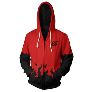 Anime Naruto Cosplay Jackets Clothes Costumes Men Hoodies Sweatshirts Uzumaki Akatsuki Haruno Sakura Hat Clothing Zipper Tops