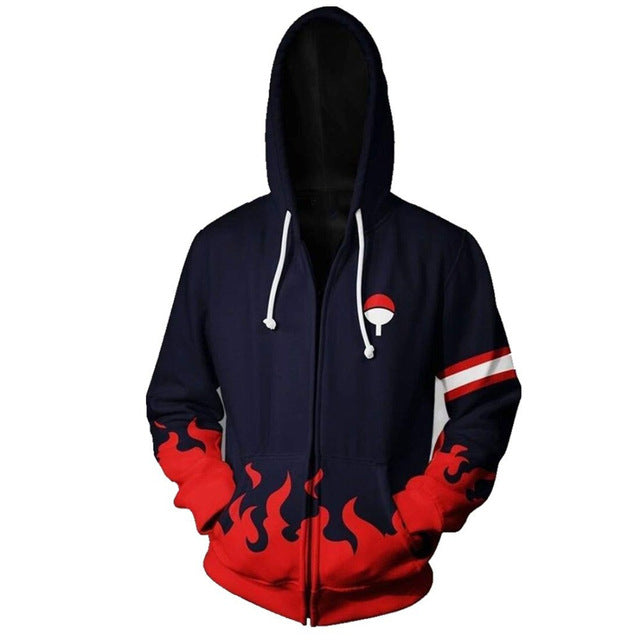Anime Naruto Cosplay Jackets Clothes Costumes Men Hoodies Sweatshirts Uzumaki Akatsuki Haruno Sakura Hat Clothing Zipper Tops