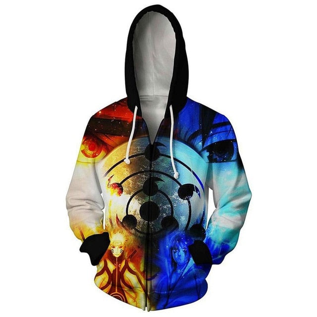 Anime Naruto Cosplay Jackets Clothes Costumes Men Hoodies Sweatshirts Uzumaki Akatsuki Haruno Sakura Hat Clothing Zipper Tops