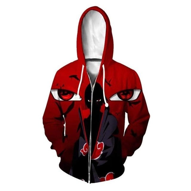 Anime Naruto Cosplay Jackets Clothes Costumes Men Hoodies Sweatshirts Uzumaki Akatsuki Haruno Sakura Hat Clothing Zipper Tops